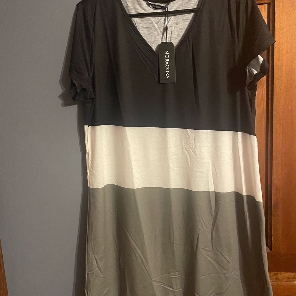 Womens chic holiday boho vintage V neck short sleeve casual dress